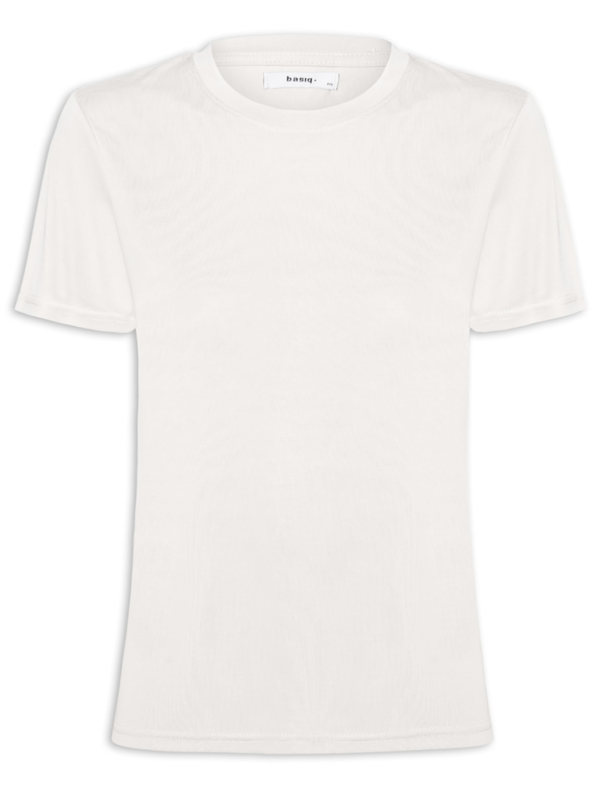 Camiseta Feminina Básica Alongada - Off White