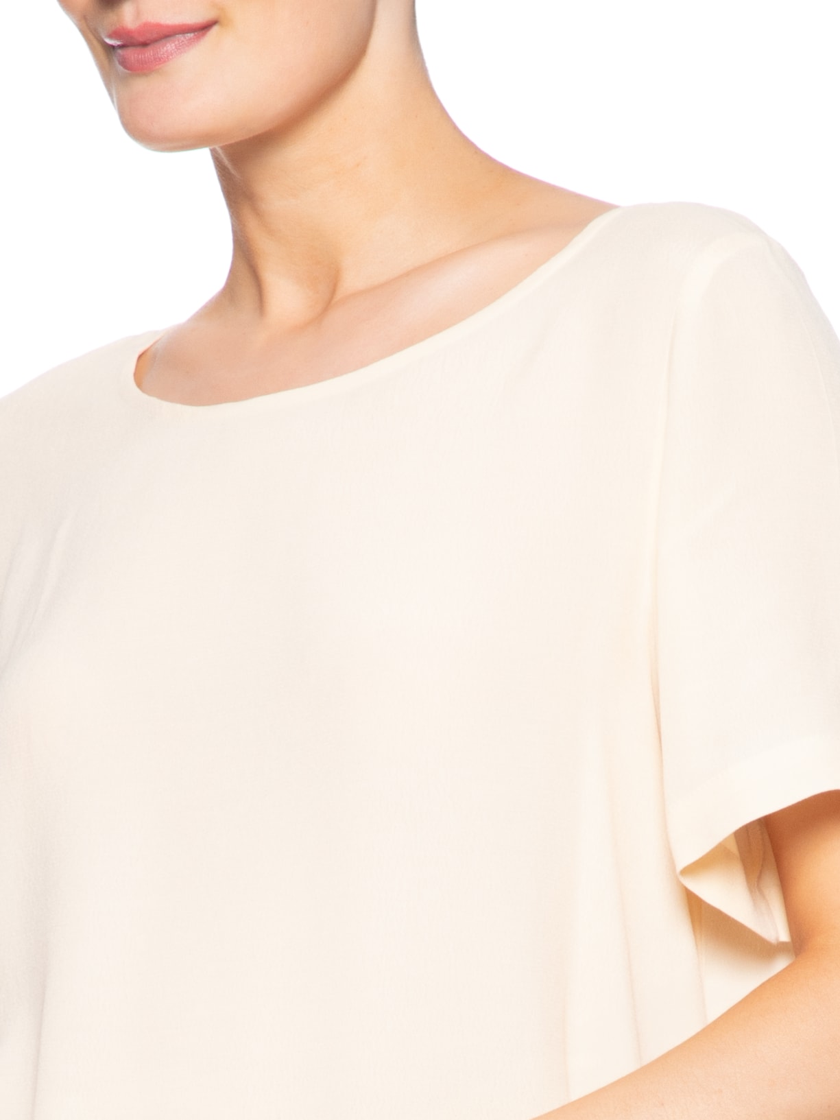 Camiseta Feminina Básica Bege Maria Filó