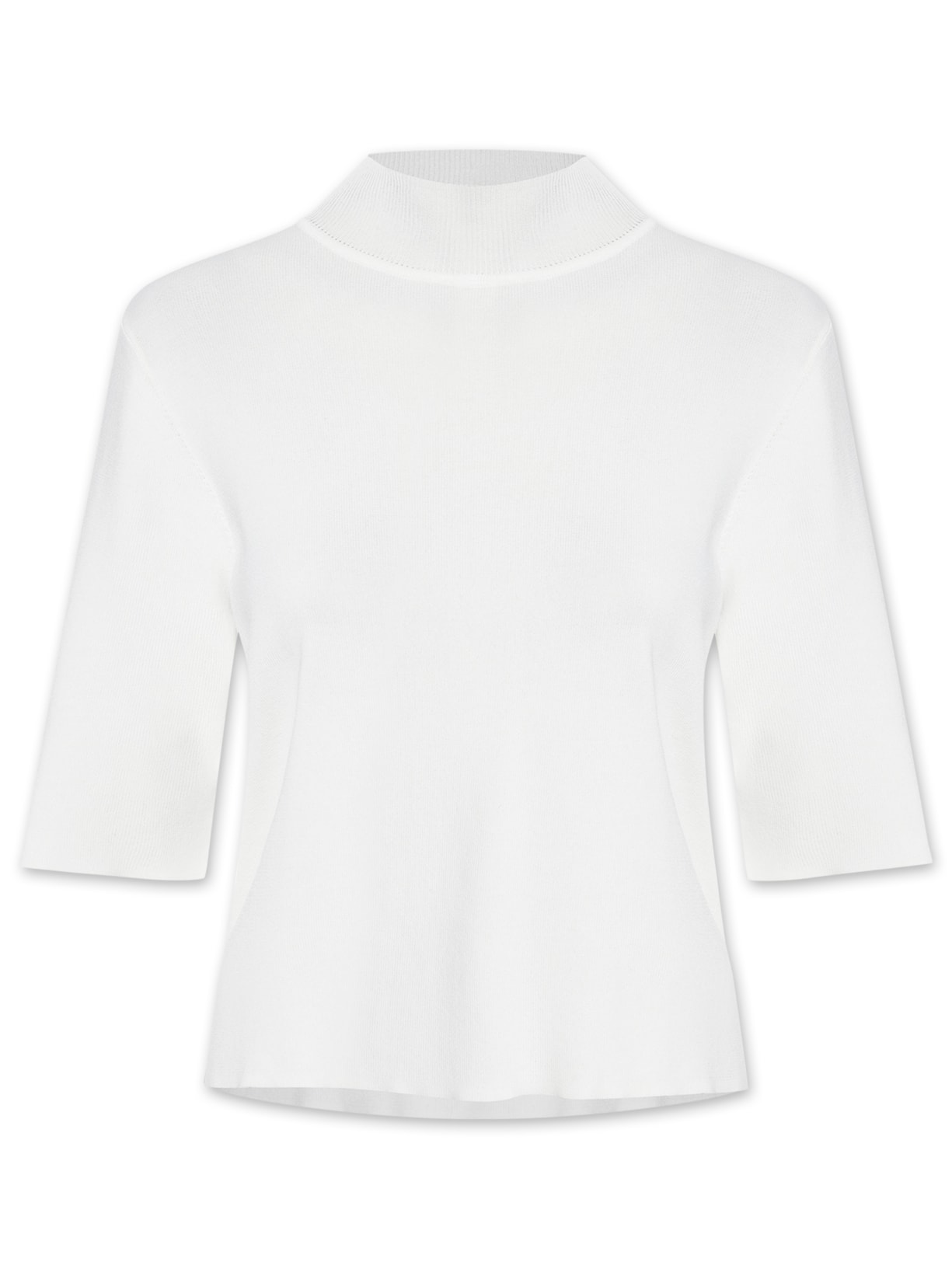 Camiseta Feminina Básica Gola Alta Basic Off White Animale