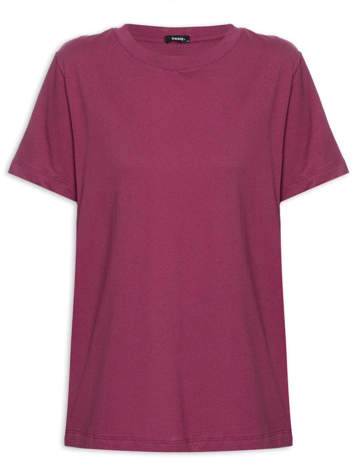Camiseta Feminina Básica Gola Redonda - Roxo