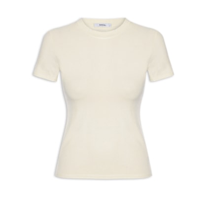 Camiseta Feminina Básica Manga Curta - Amarelo