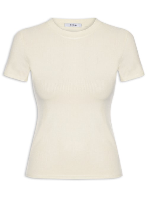 Camiseta Feminina Básica Manga Curta - Amarelo