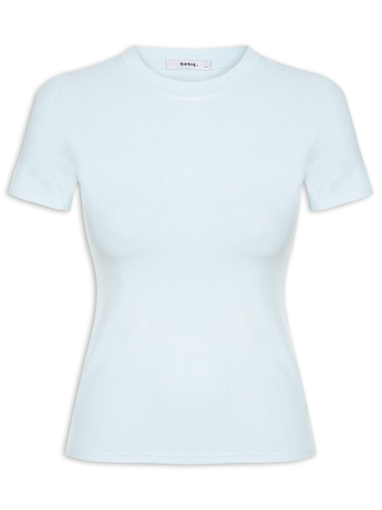 Camiseta Feminina Básica Manga Curta - Azul