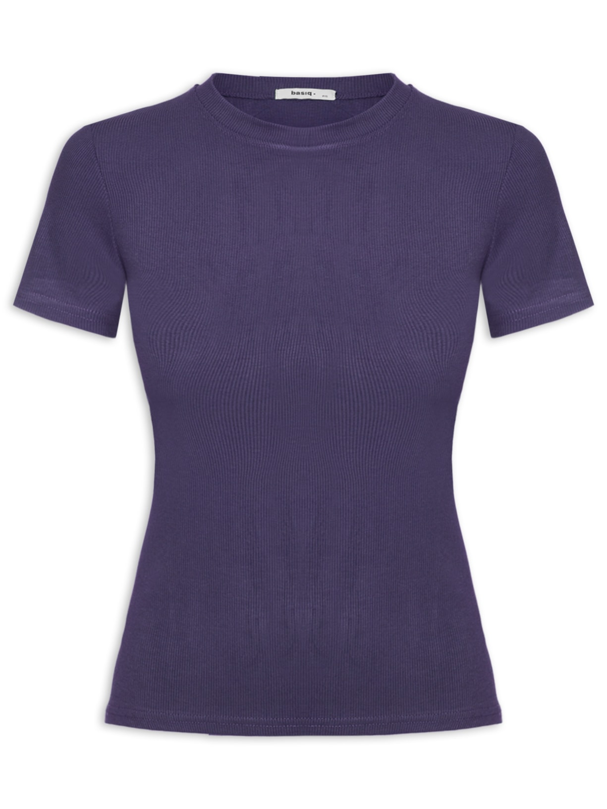 Camiseta Feminina Básica Manga Curta - Azul