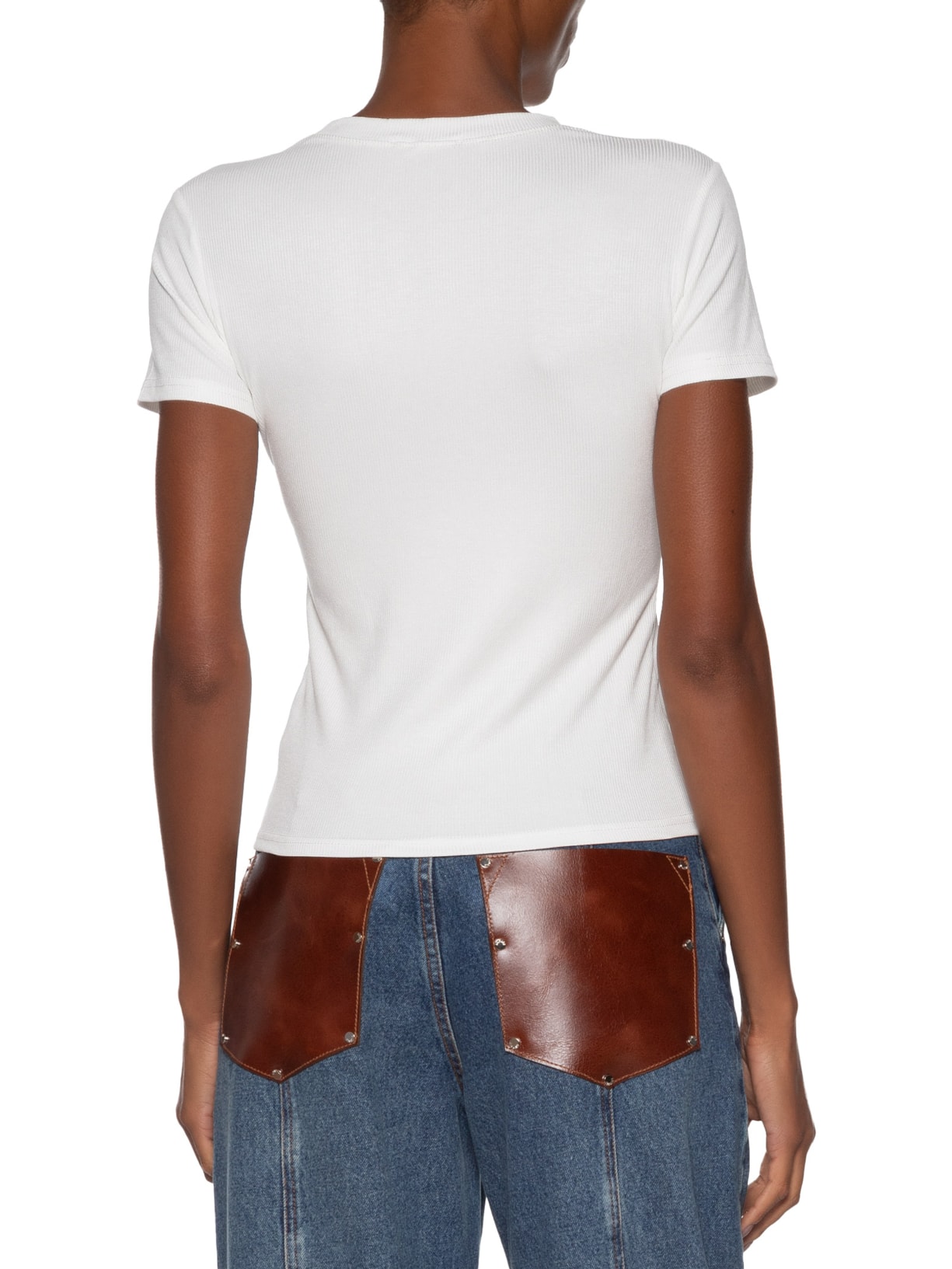 Camiseta Feminina Básica Manga Curta Branco Basiq