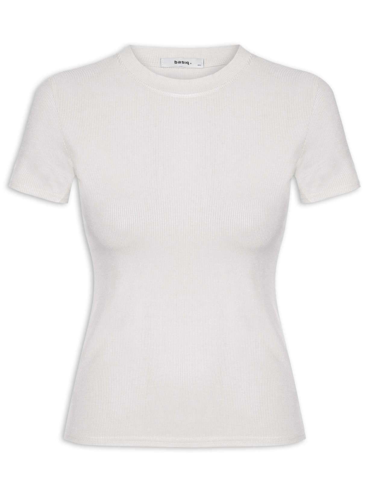 Camiseta Feminina Básica Manga Curta - Branco