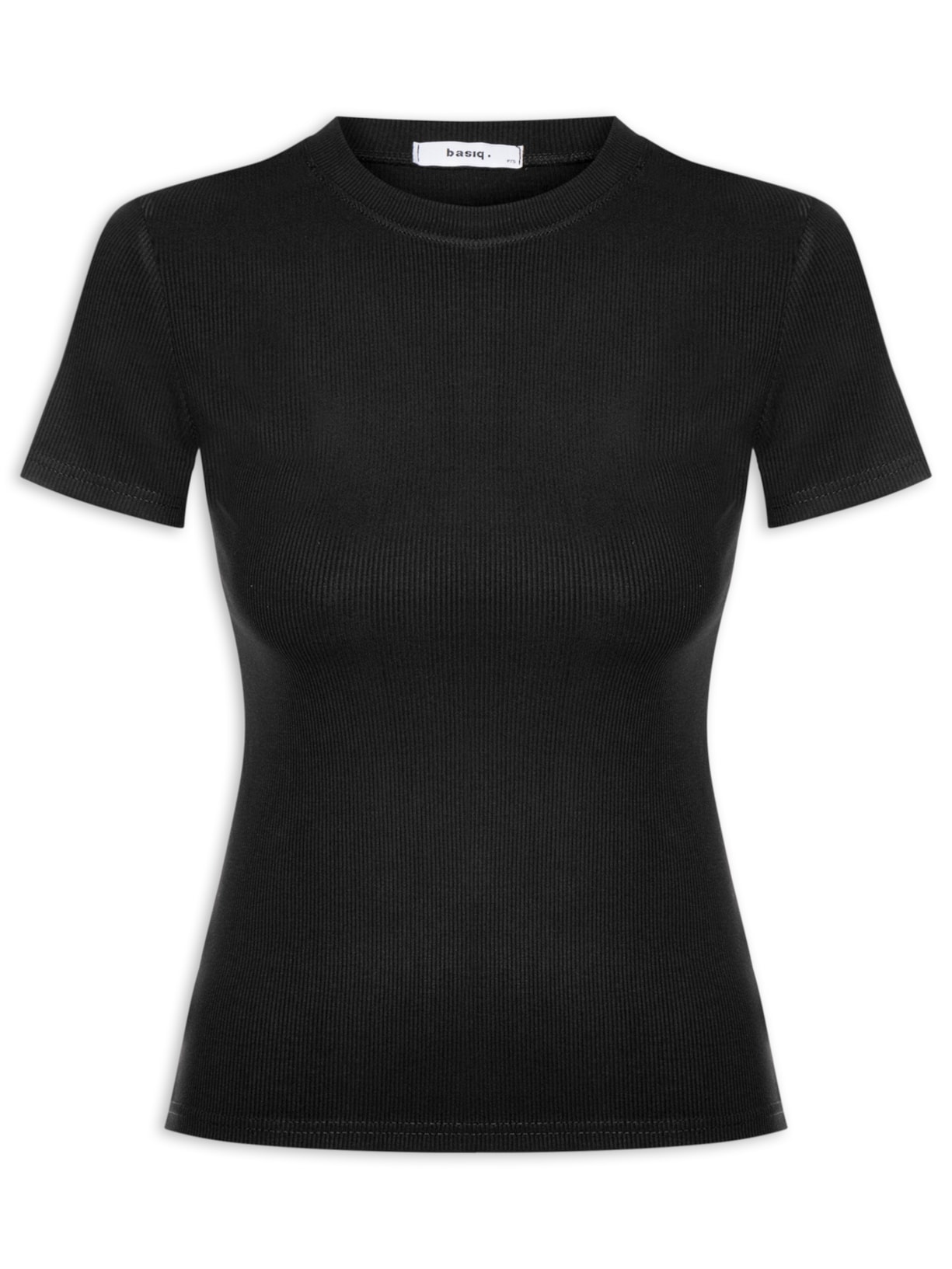 Camiseta Feminina Básica Manga Curta - Preto