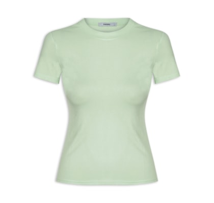 Camiseta Feminina Básica Manga Curta - Verde