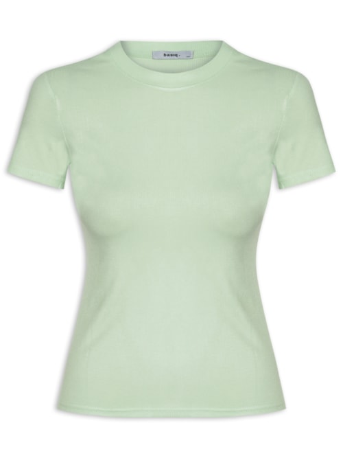 Camiseta Feminina Básica Manga Curta - Verde