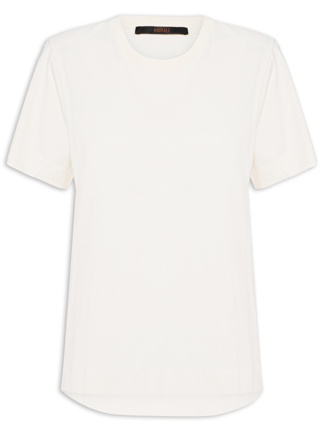 Camiseta Feminina Básica Meia Malha - Off White