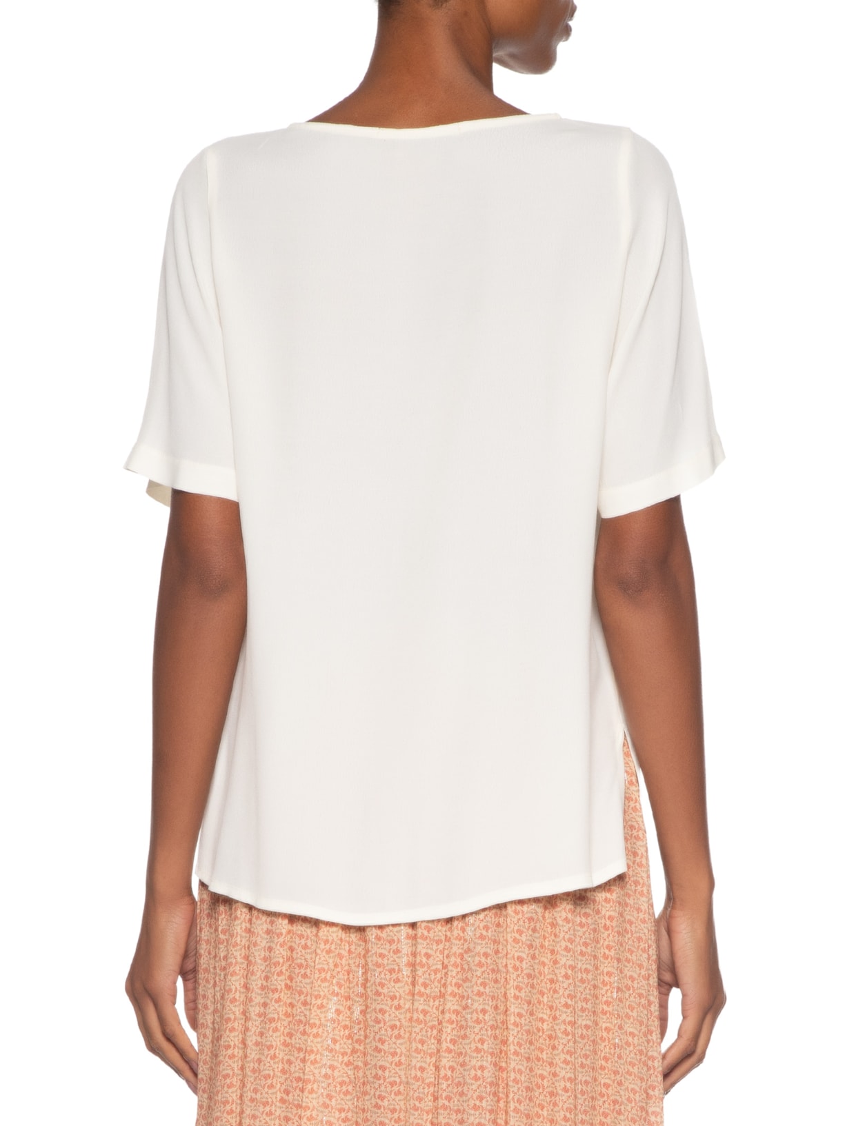 Camiseta Feminina Básica Off White Maria Filó