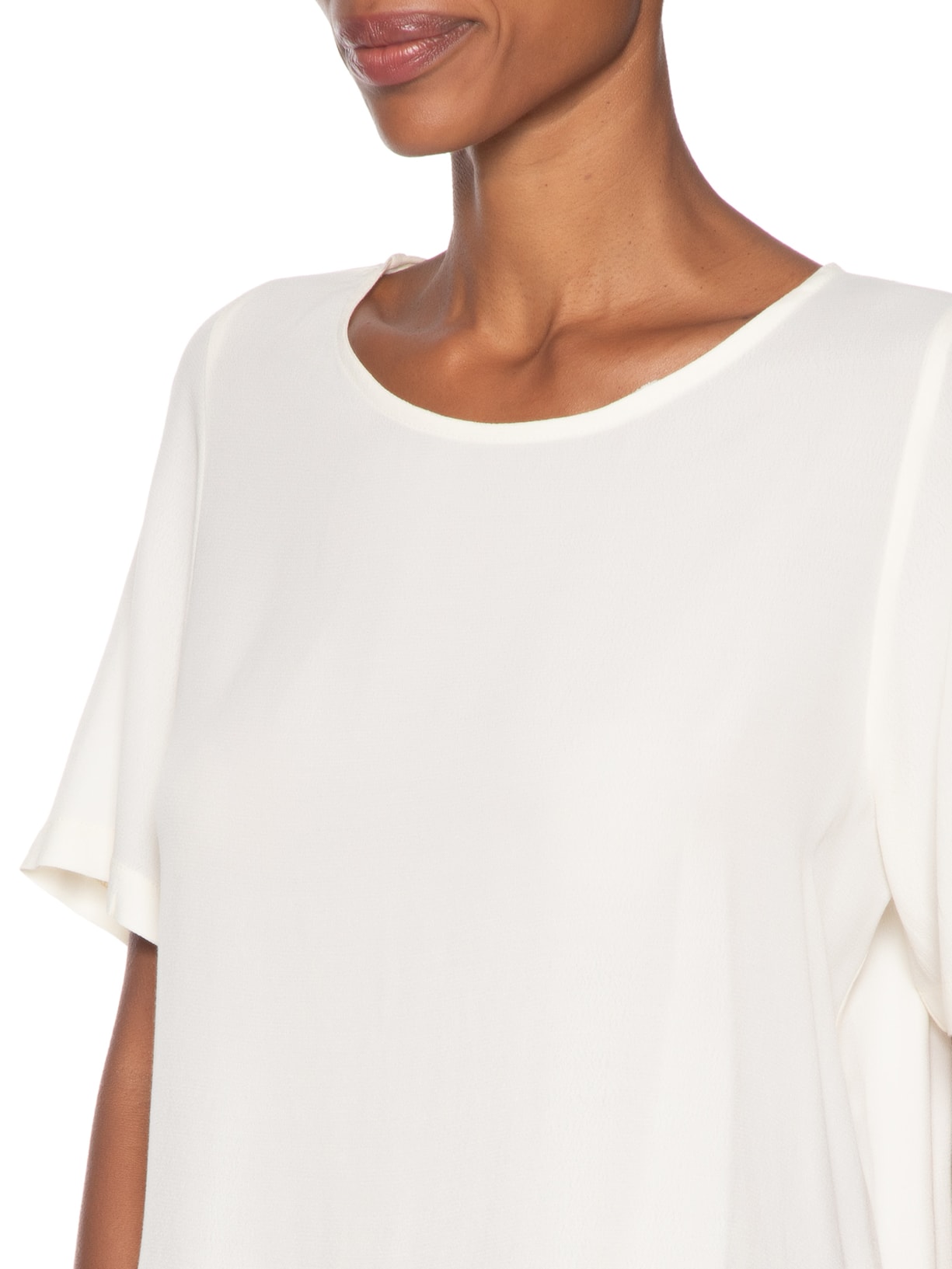 Camiseta Feminina Básica Off White Maria Filó