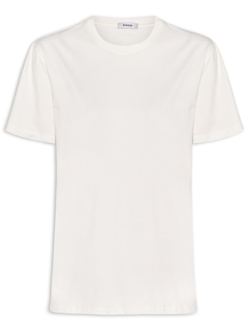 Camiseta Feminina Básica - Off Whte