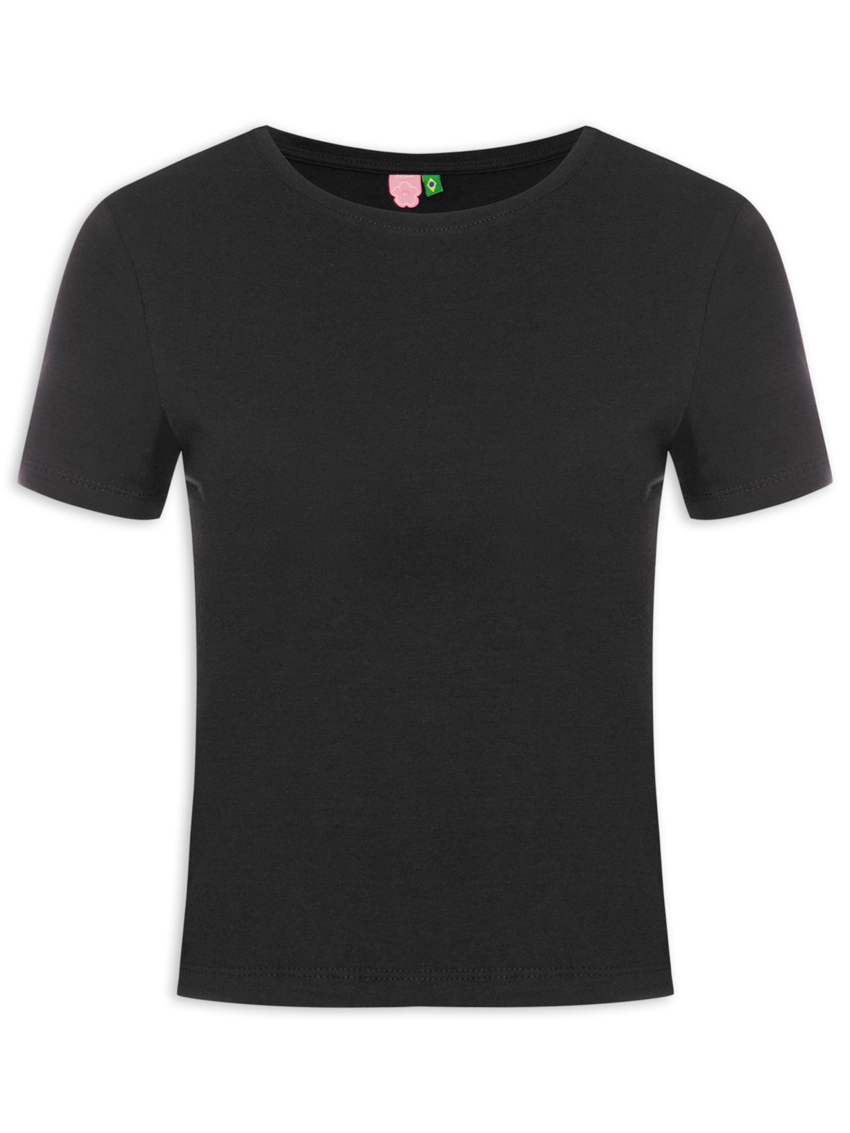 Camiseta Feminina Básica - Preto