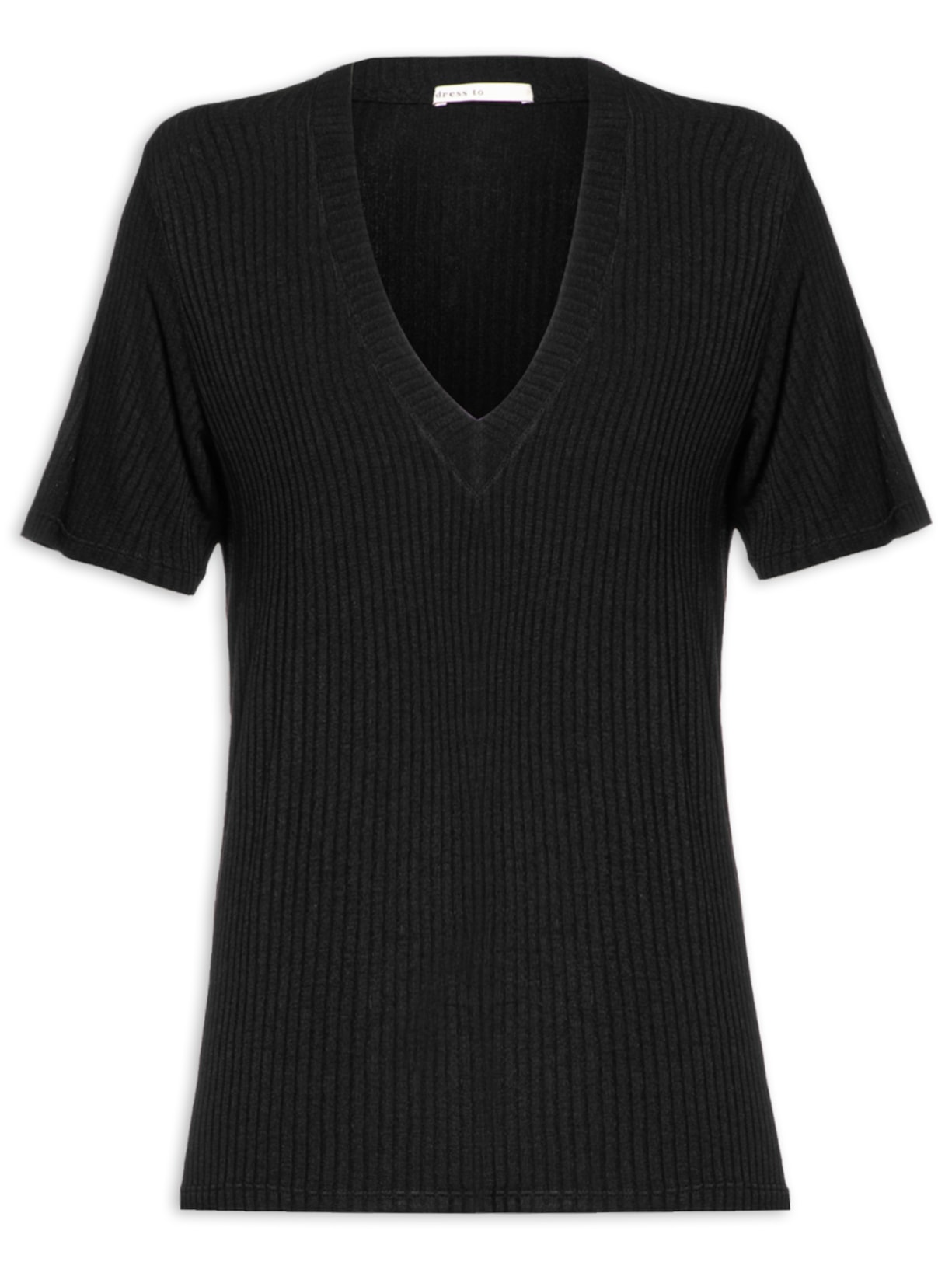 Camiseta Feminina Básica - Preto