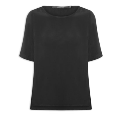 Camiseta Feminina Básica - Preto