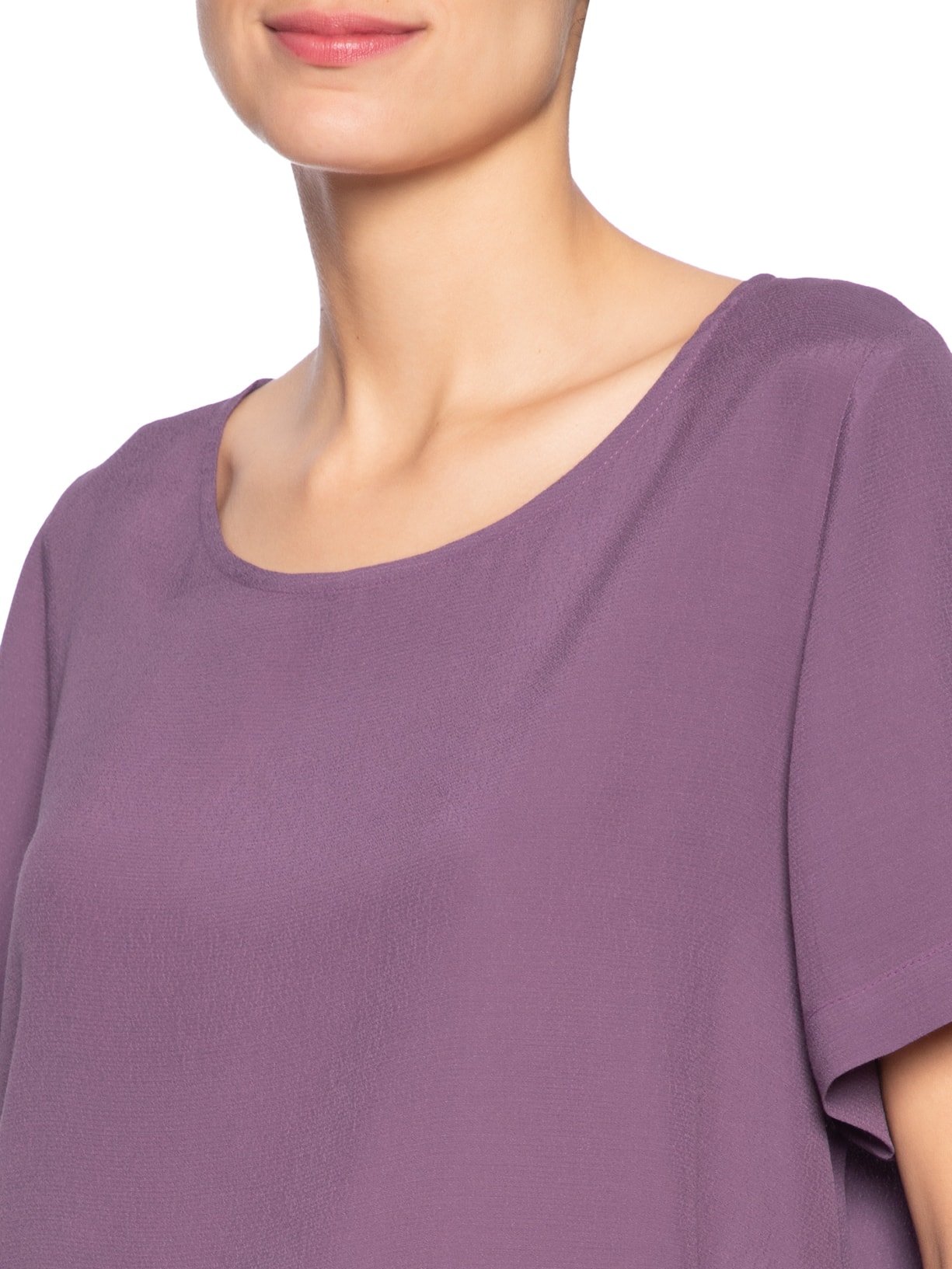 Camiseta Feminina Básica Roxo Maria Filó
