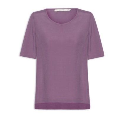 Camiseta Feminina Básica - Roxo