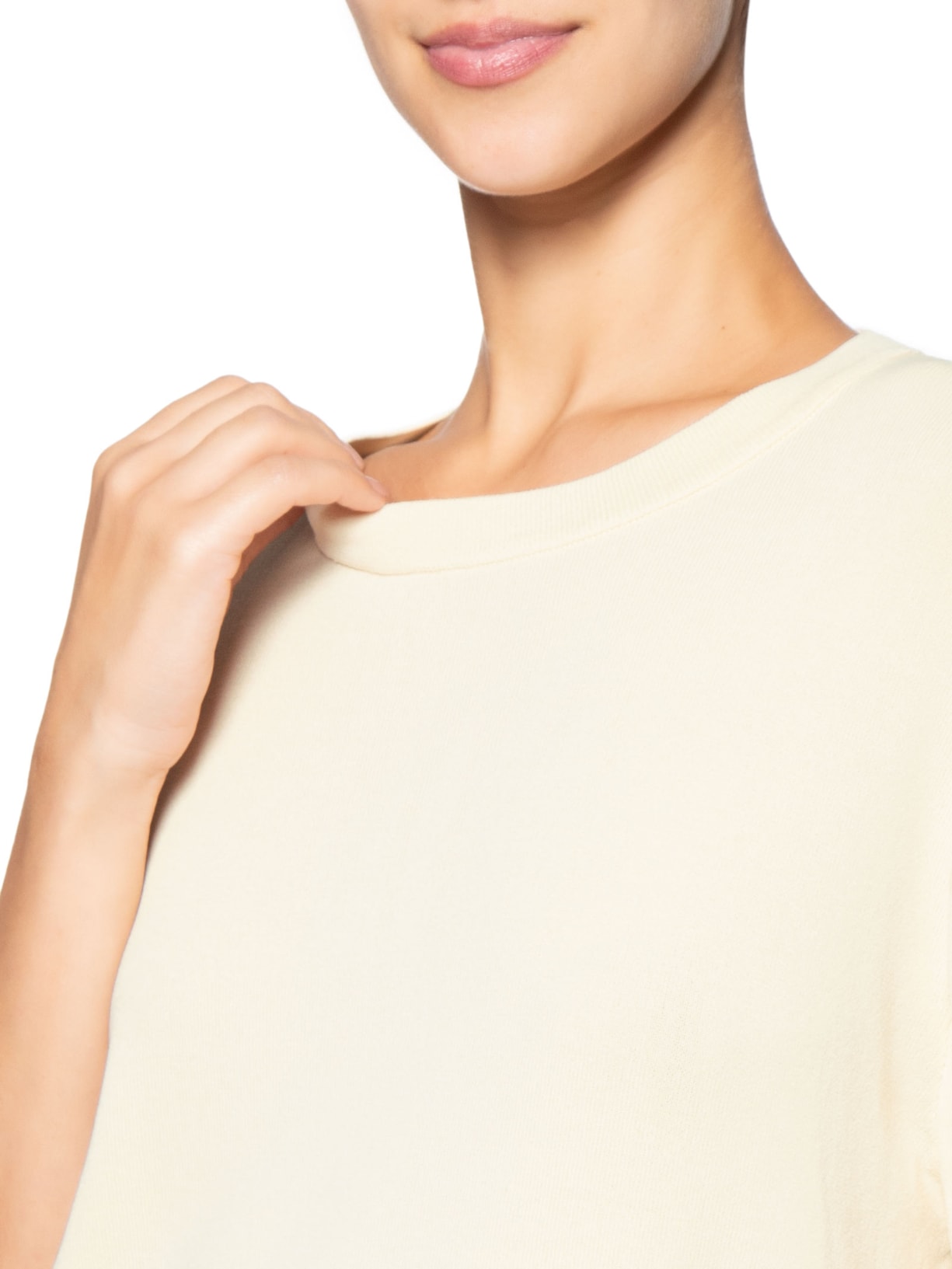 Camiseta Feminina Básica Tricot  – Amarelo Animale Jeans
