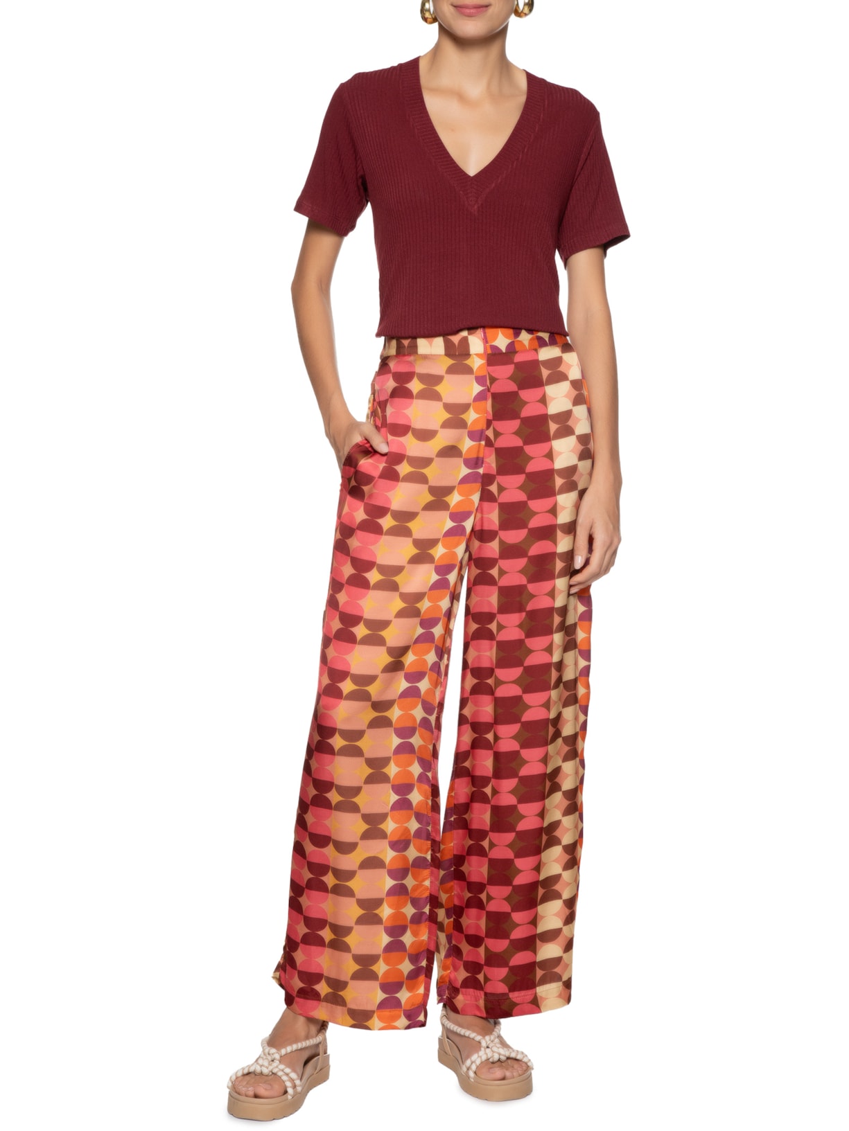 Camiseta Feminina Básica Vermelho Dress To