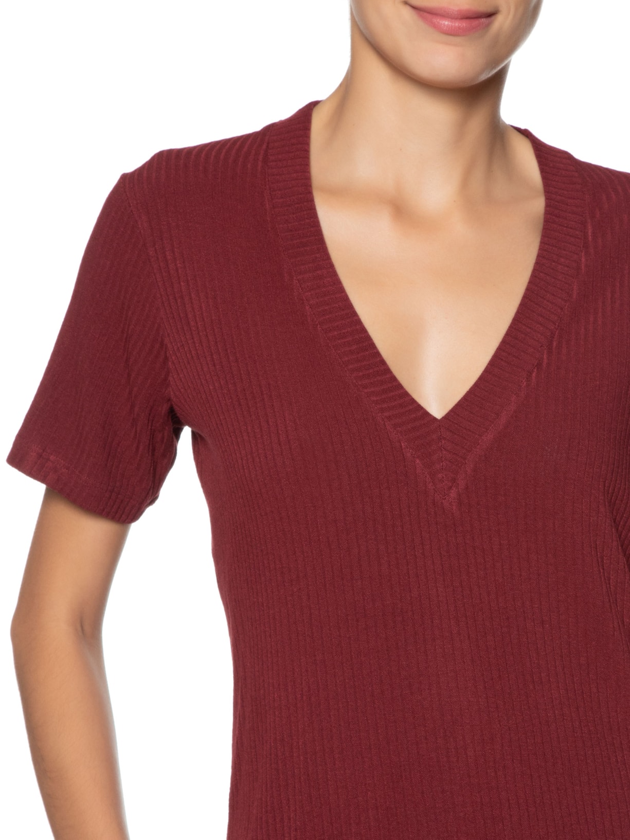 Camiseta Feminina Básica Vermelho Dress To