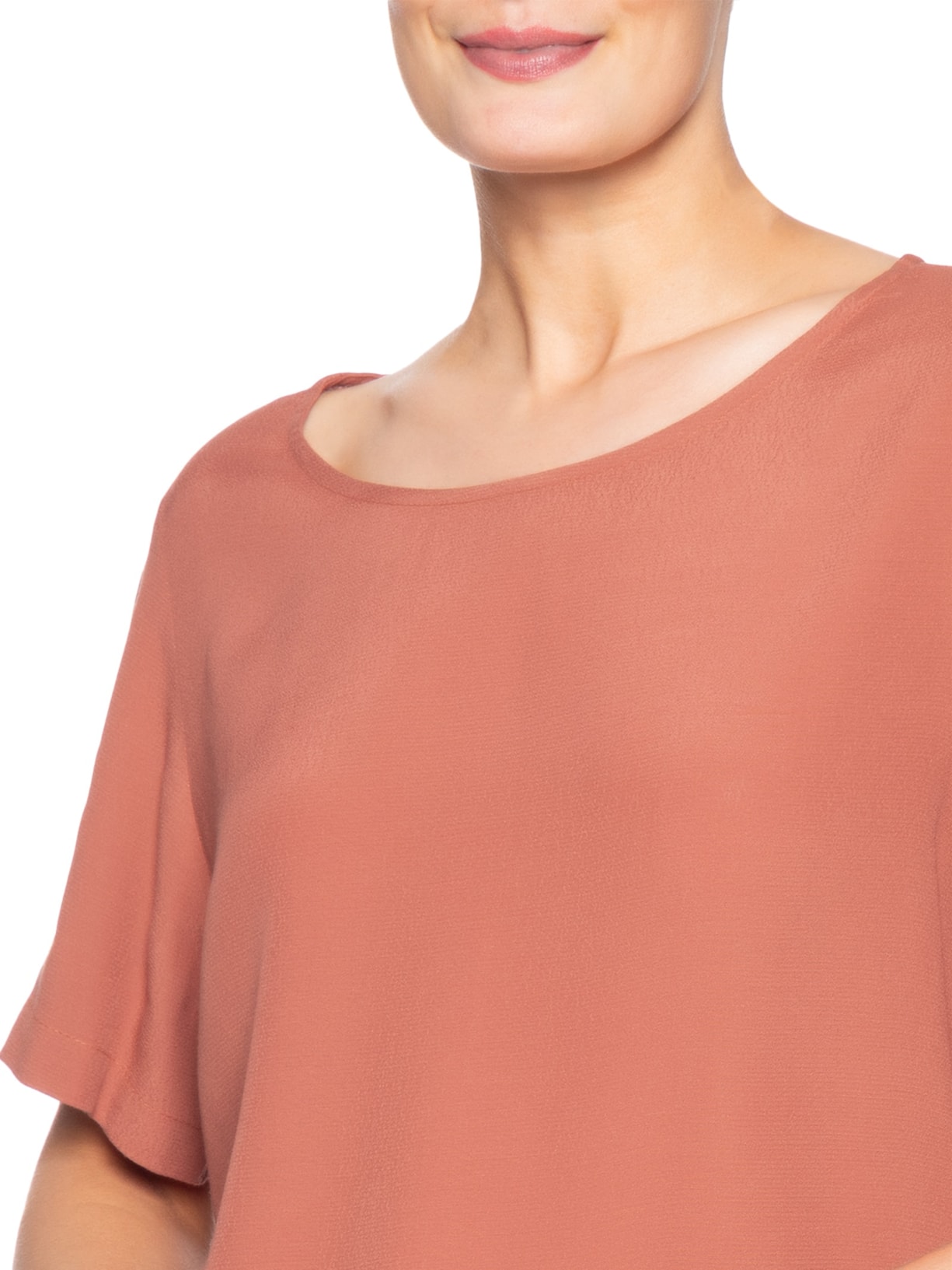 Camiseta Feminina Básica Vermelho Maria Filó