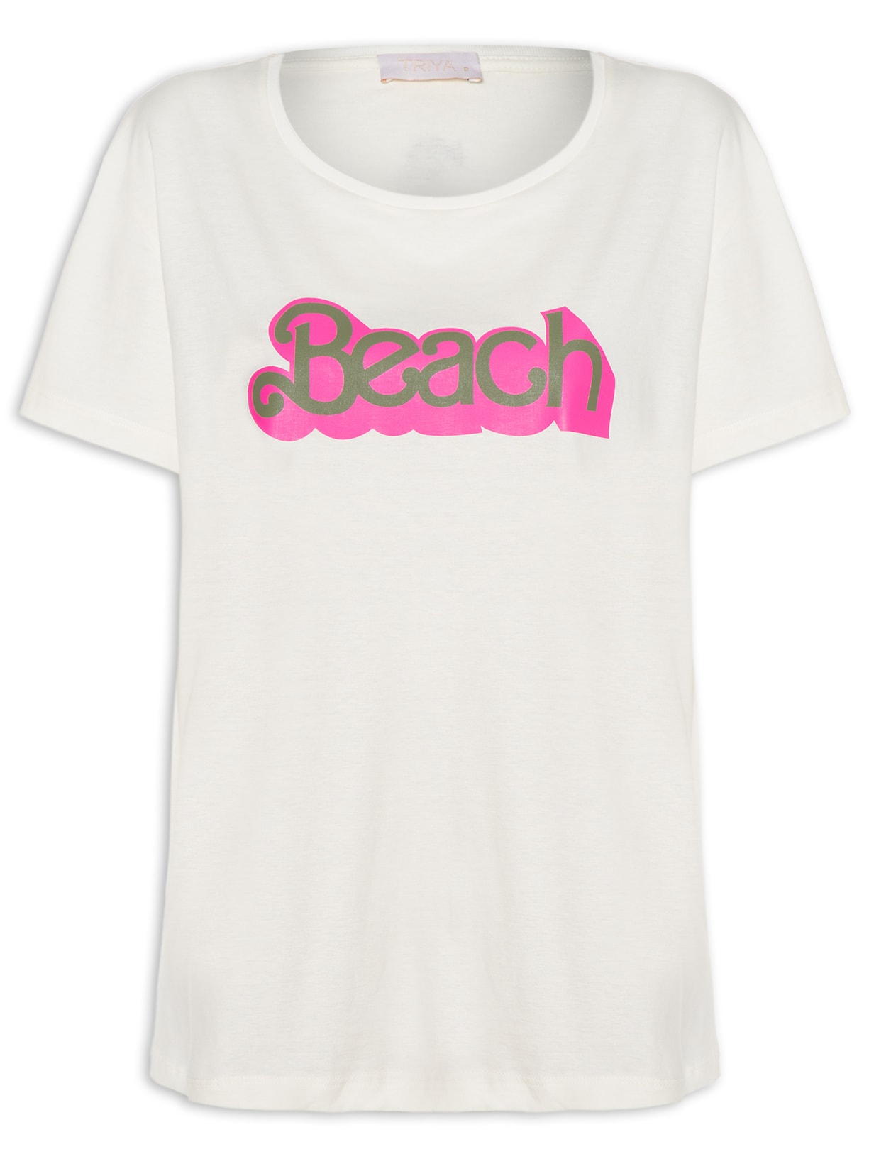 Camiseta Feminina Beach - Off White