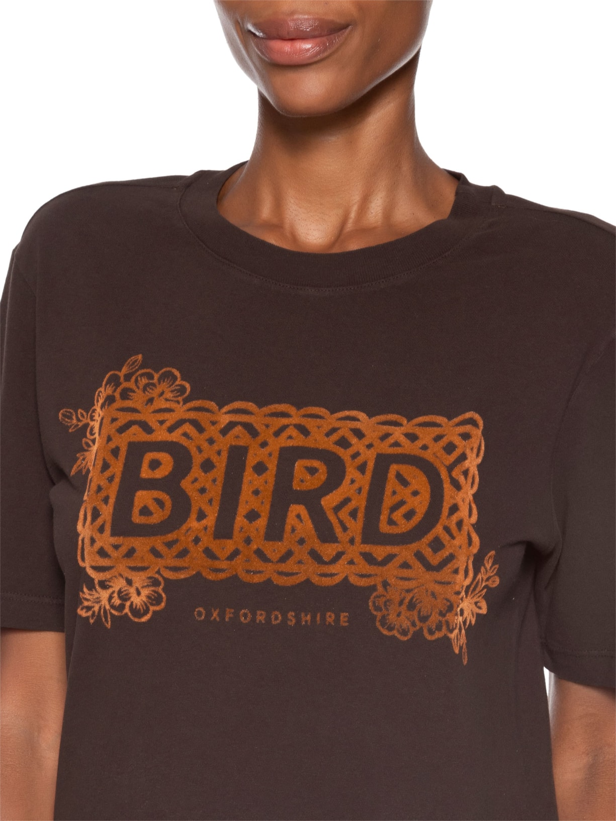 Camiseta Feminina Bird BB Marrom Bo.bô