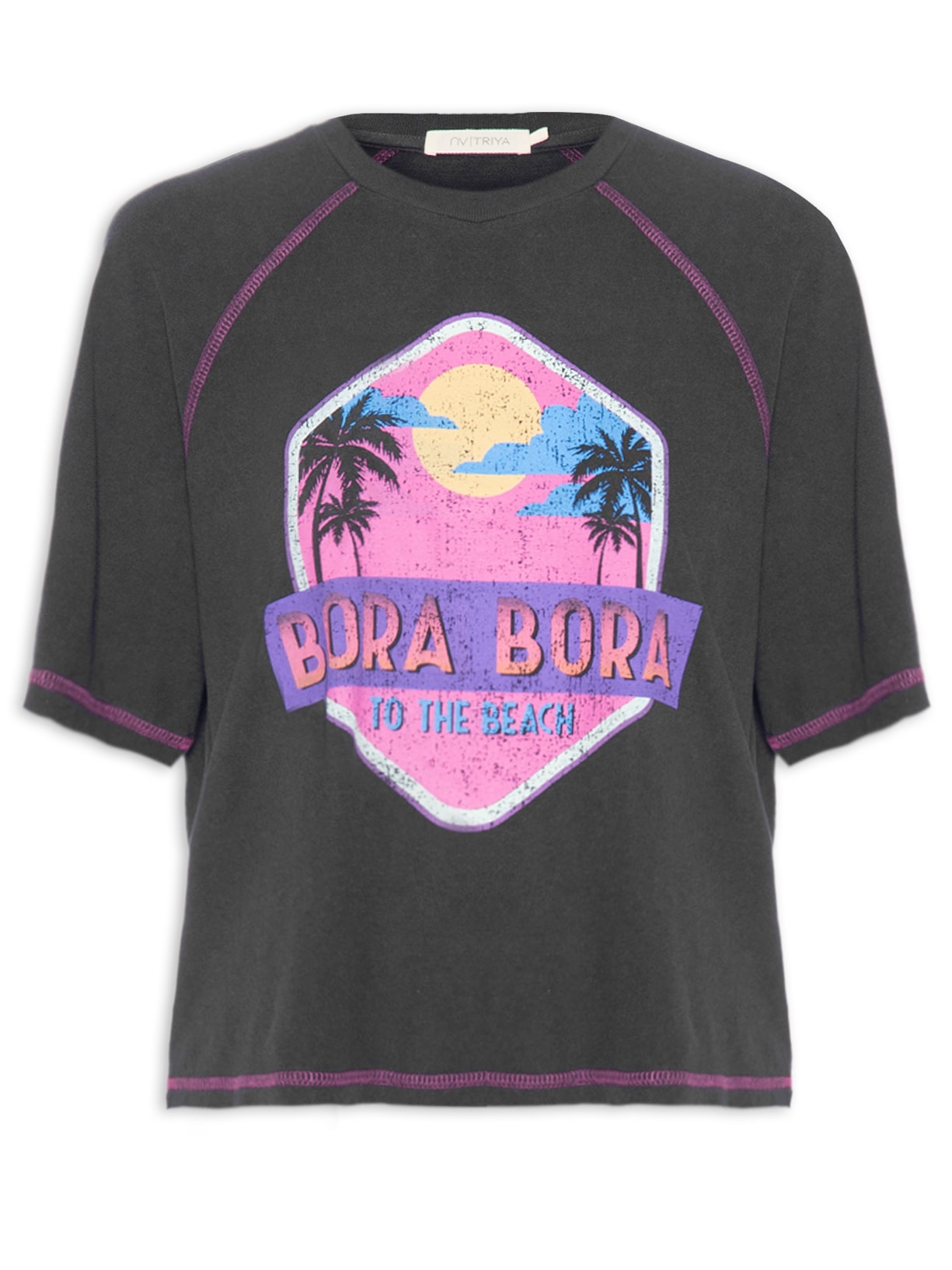 Camiseta Feminina Borabora - Preto