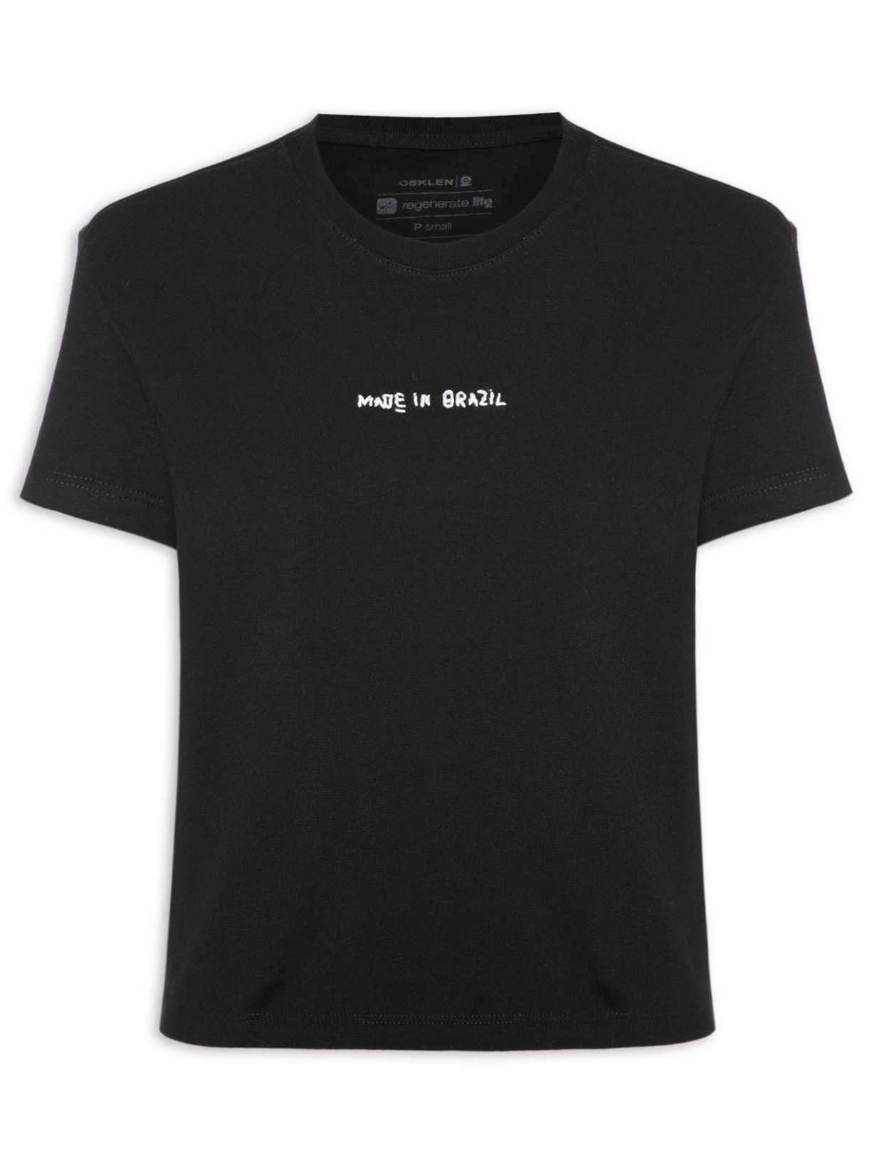 Camiseta Feminina Bordada Made In Brazil - Preto