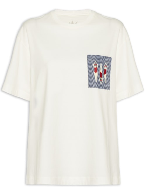 Camiseta Feminina Bordado Nadadoras – Branco