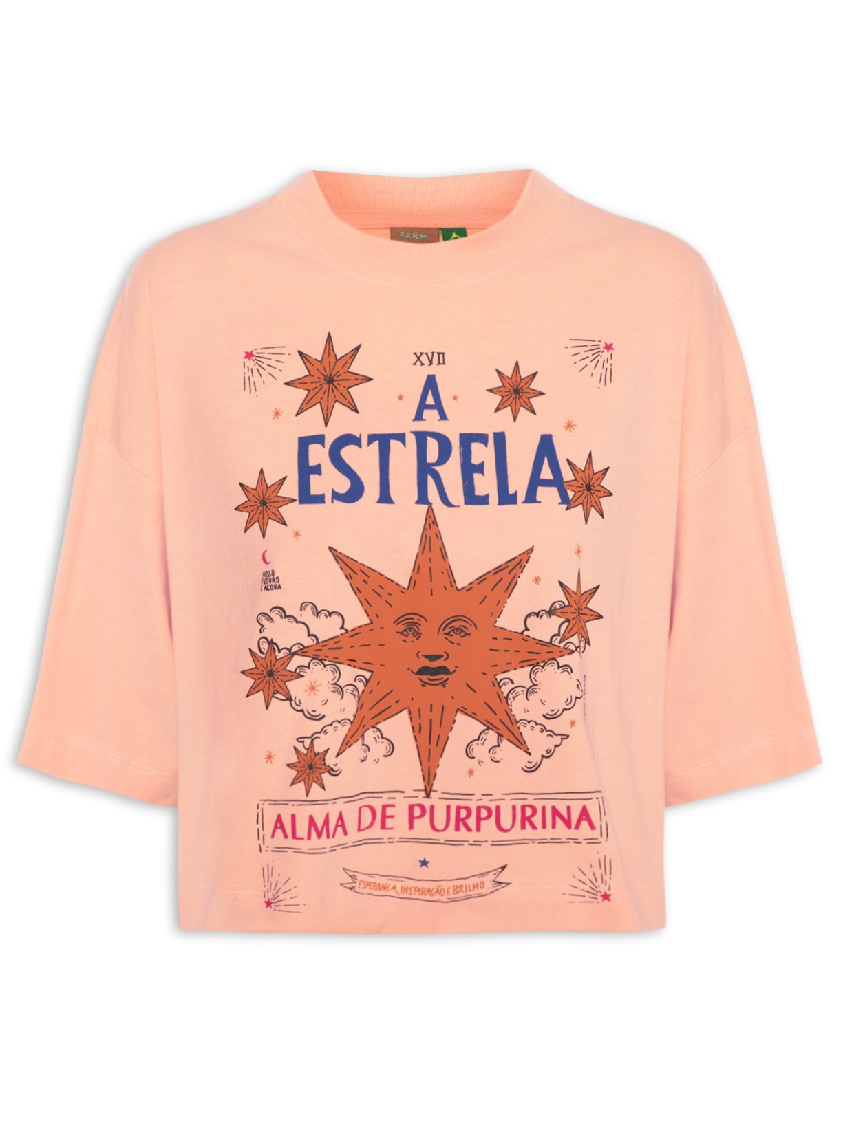 Camiseta Feminina Box A Estrela - Rosa