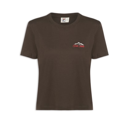 Camiseta Feminina Box Piemonte Ag - Marrom