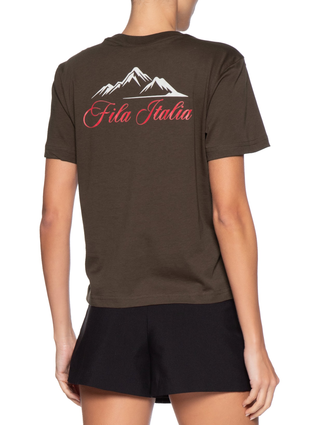 Camiseta Feminina Box Piemonte Ag Marrom Fila