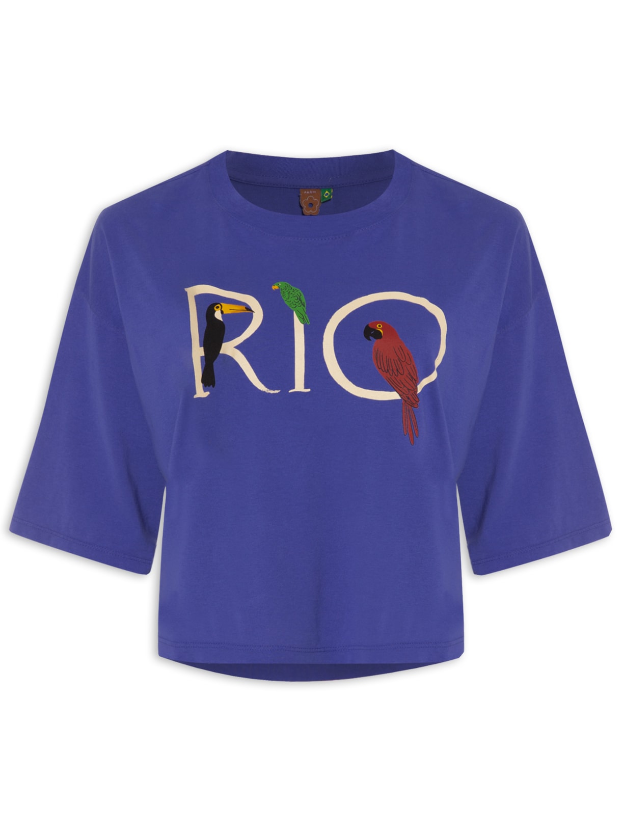 Camiseta Feminina Box Rio - Azul