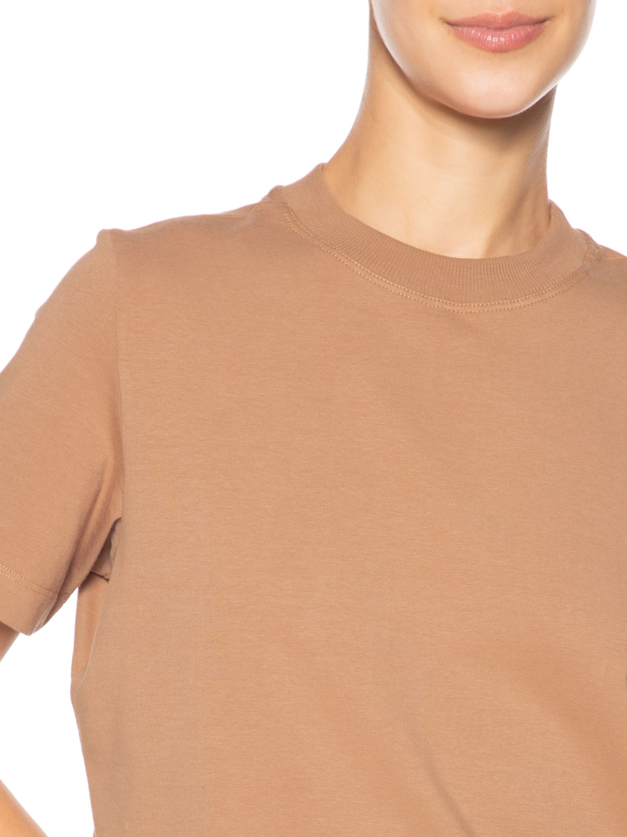 Camiseta Feminina Boxy Marrom Camys