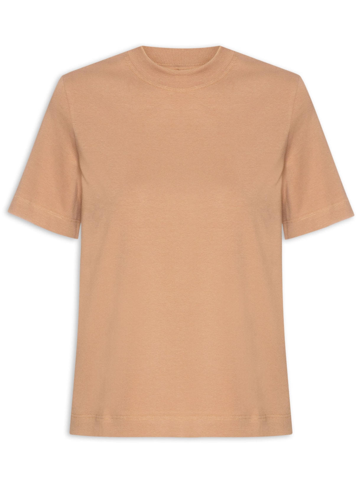Camiseta Feminina Boxy Marrom Camys