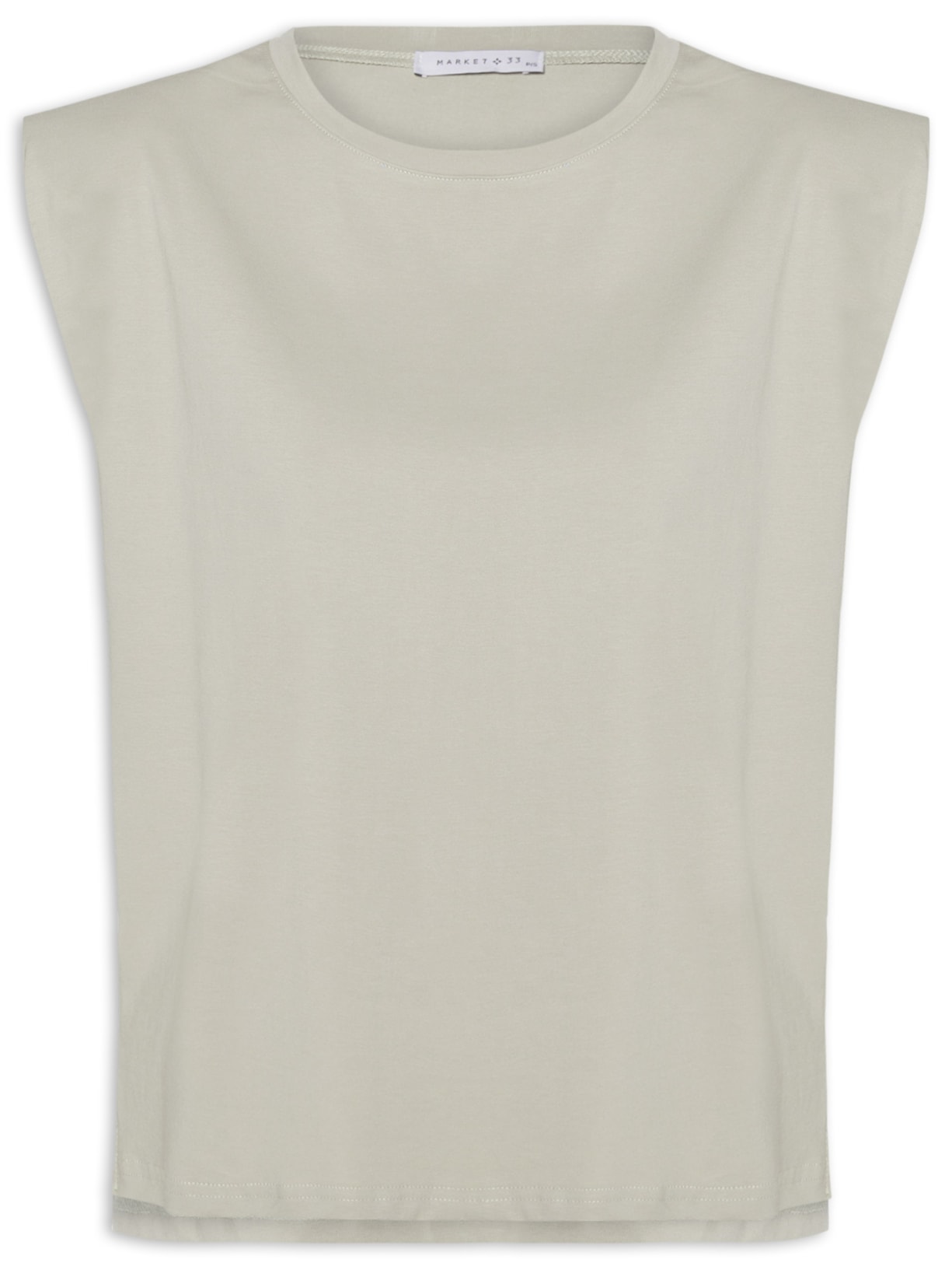 Camiseta Feminina Boxy Tank - Cinza