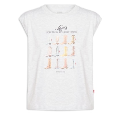 Camiseta Feminina Boxy Tank - Cinza