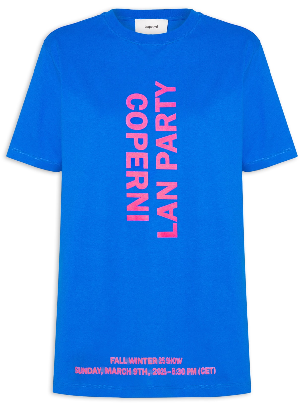 Camiseta Feminina Boxy Tee Lan Party - Azul
