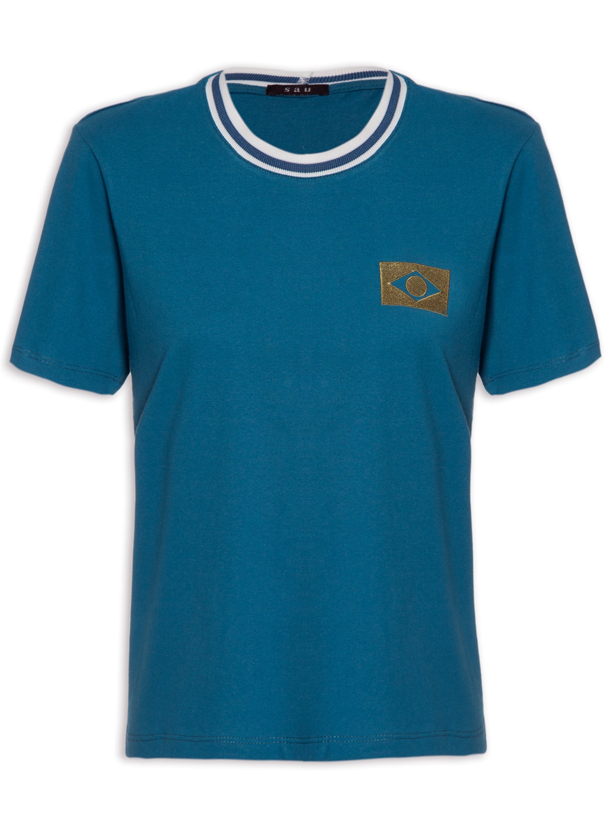 Camiseta Feminina Brasil - Azul