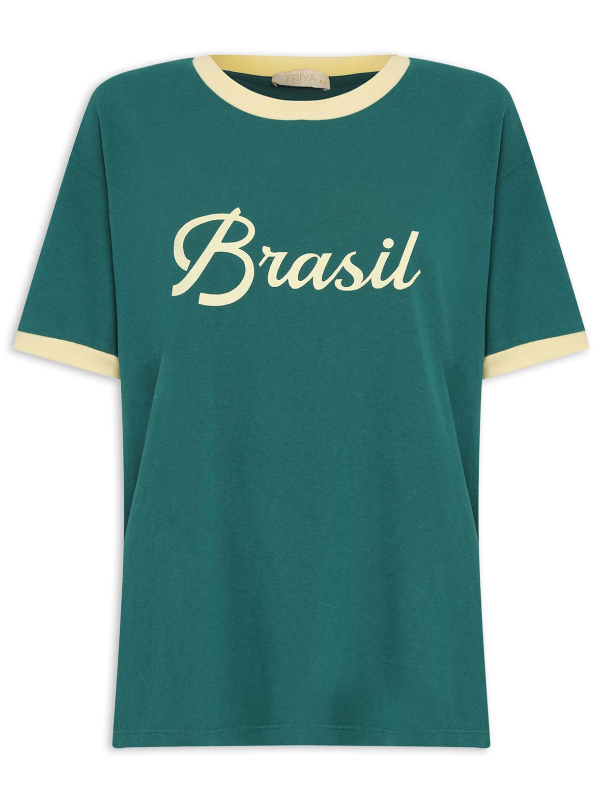 Camiseta Feminina Brasil - Verde