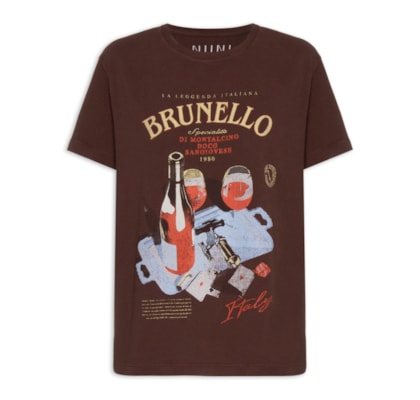 Camiseta Feminina Brunello - Marrom