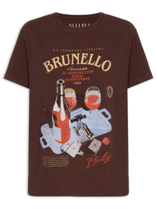 Camiseta Feminina Brunello - Marrom