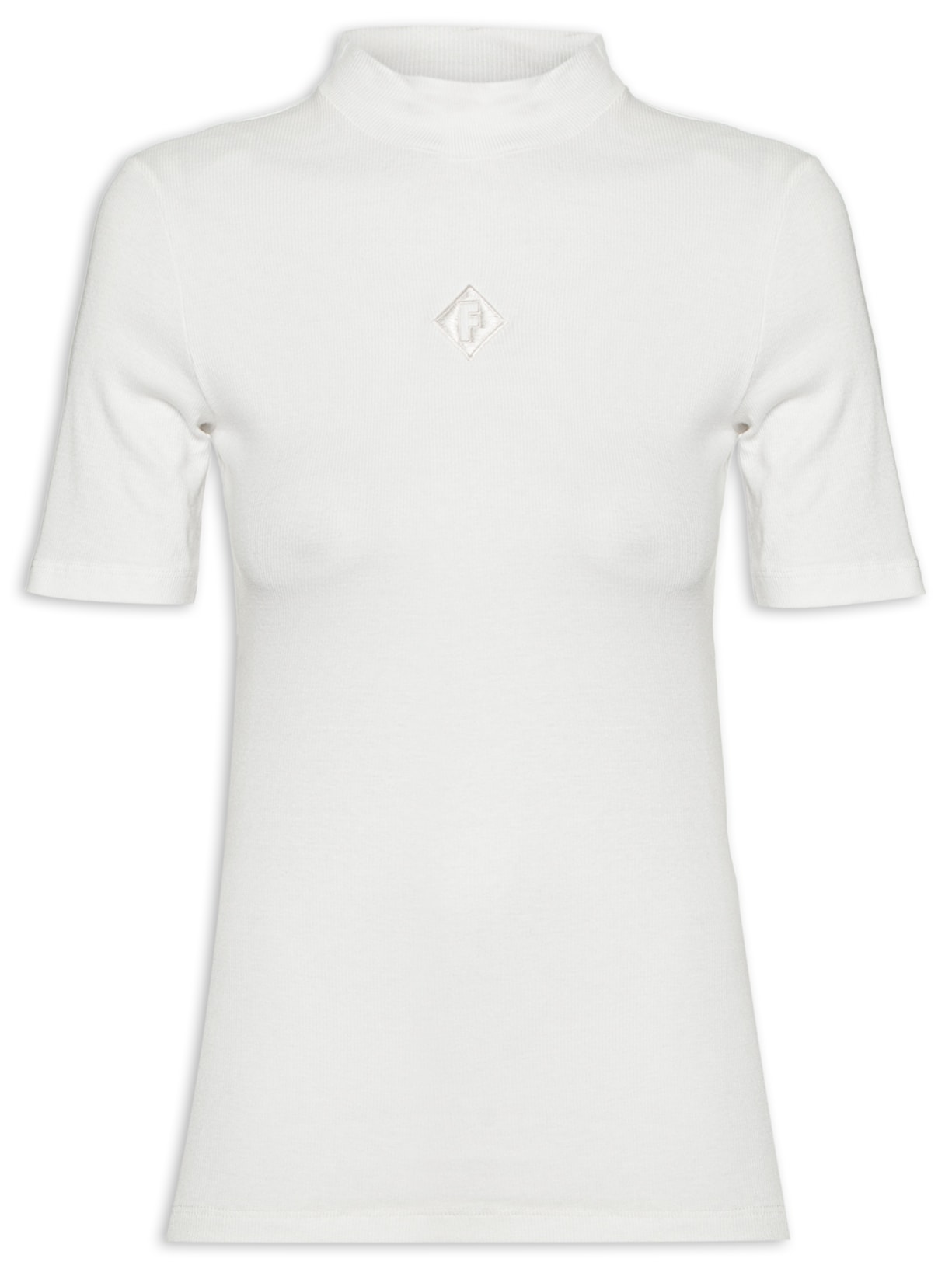 Camiseta Feminina Canelada - Branco