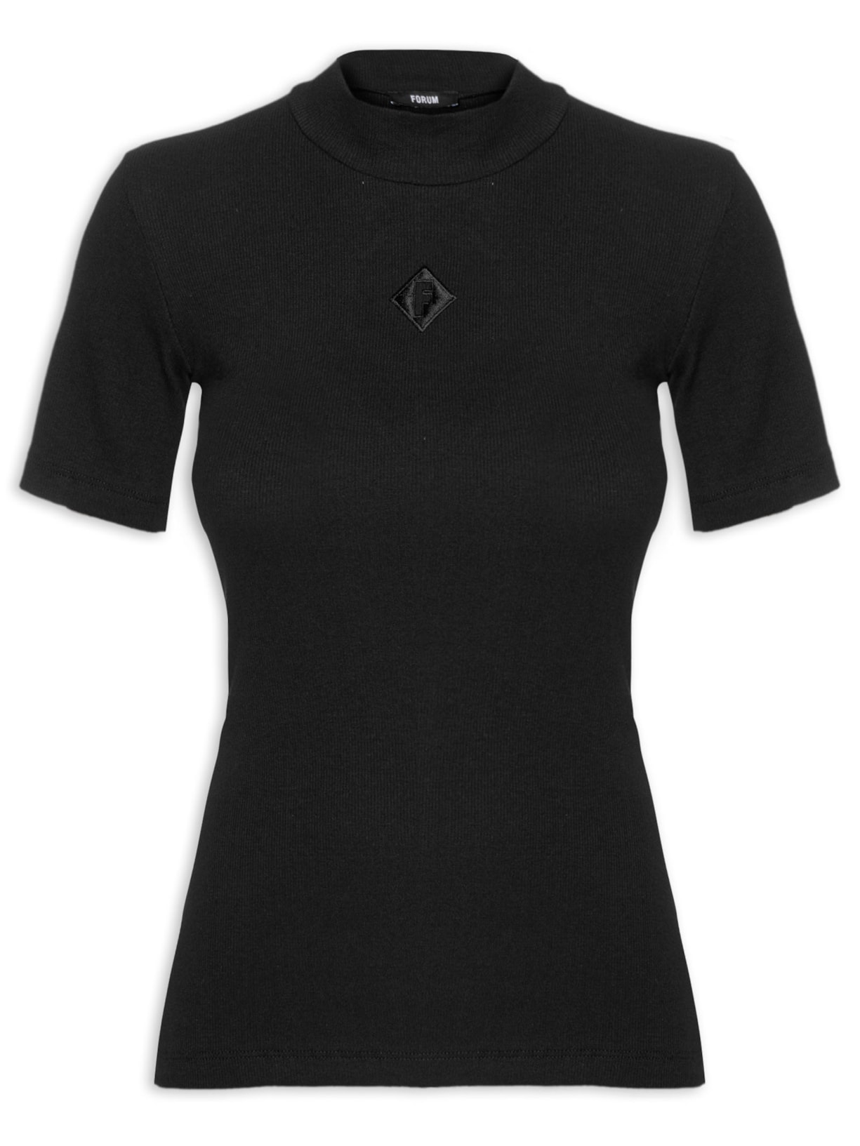 Camiseta Feminina Canelada - Preto