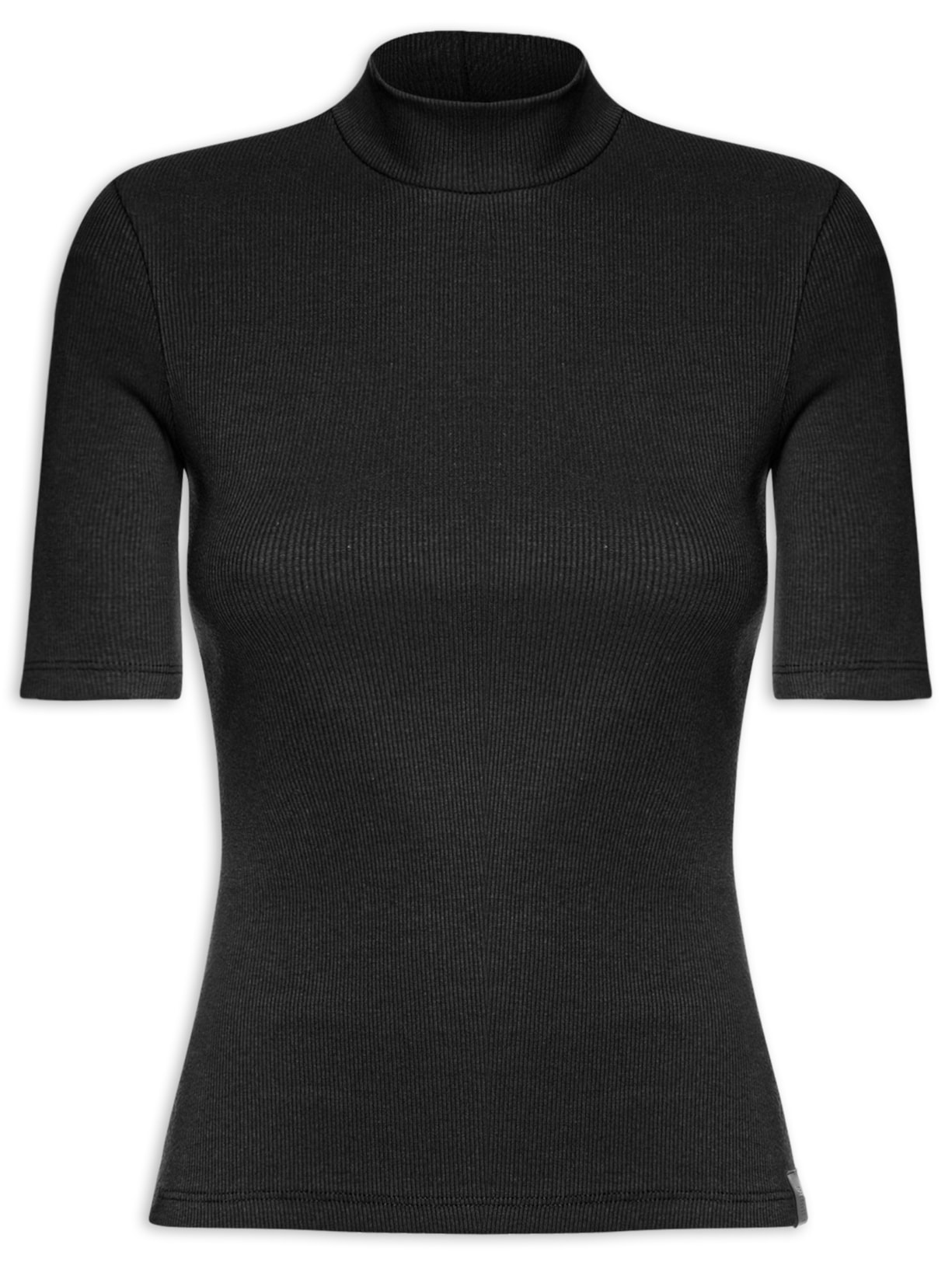Camiseta Feminina Canelada - Preto