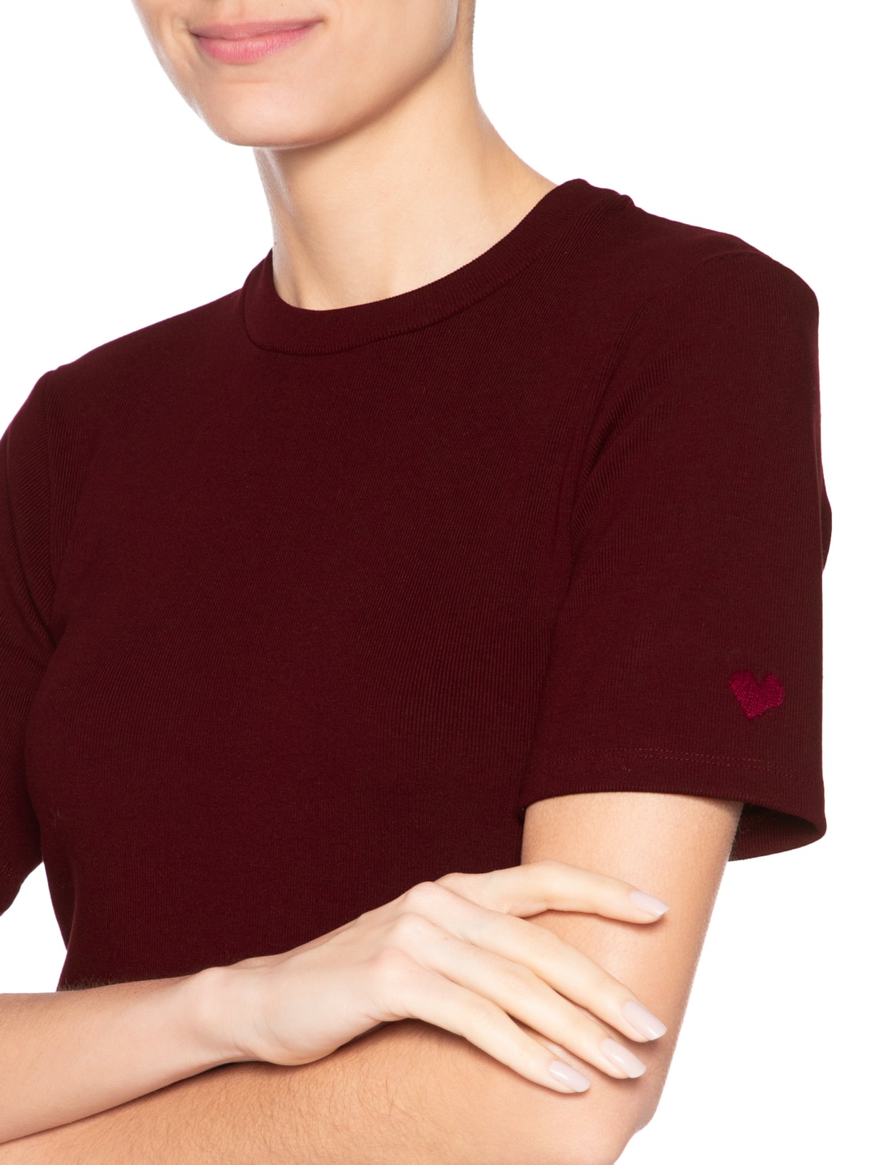 Camiseta Feminina Canelada Selena Vinho J.chermann