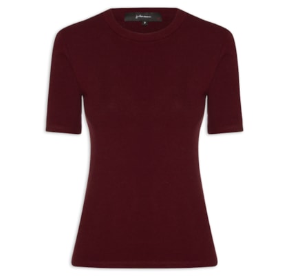 Camiseta Feminina Canelada Selena - Vinho
