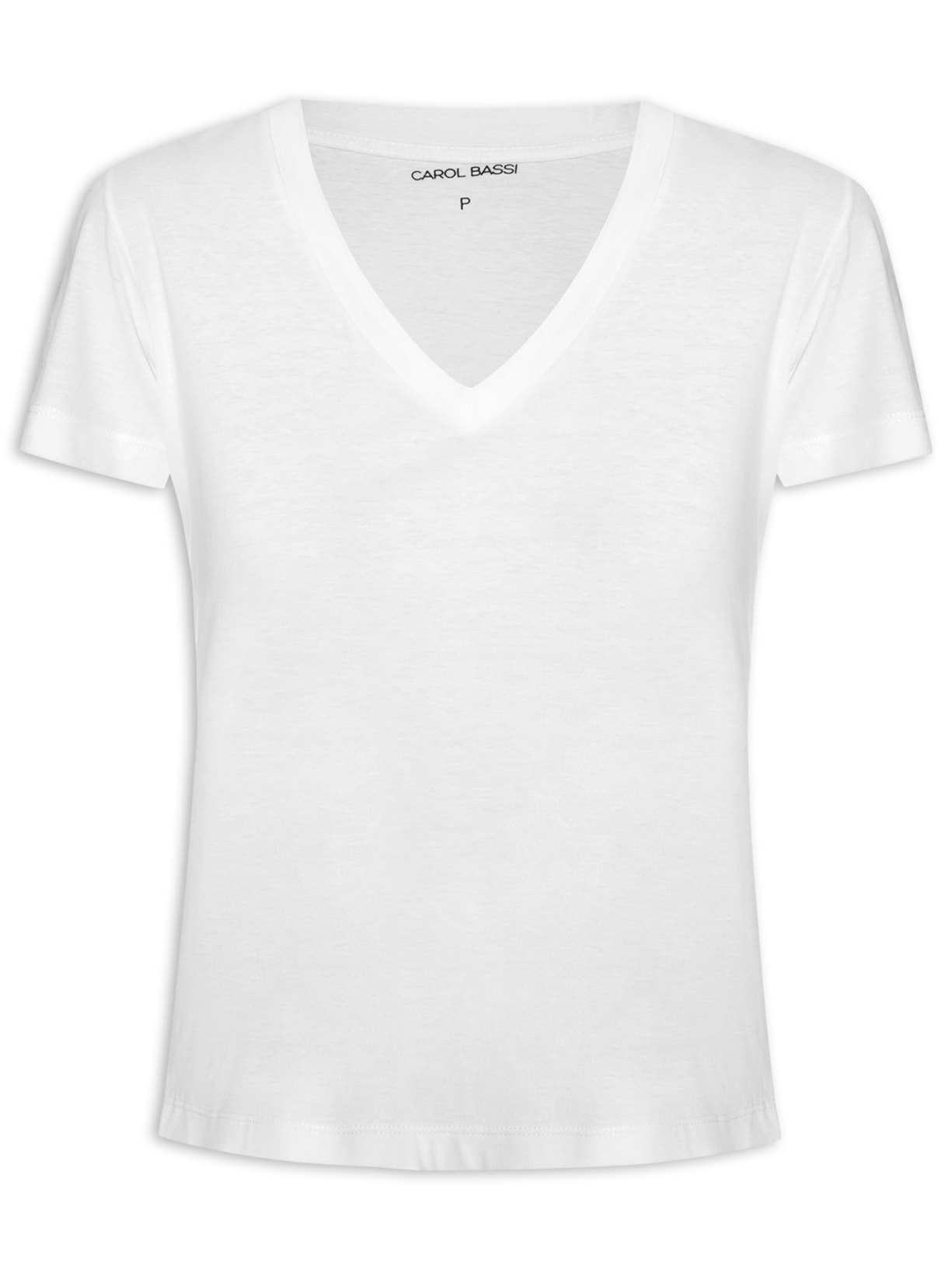 Camiseta Feminina Carol Off White Carol Bassi